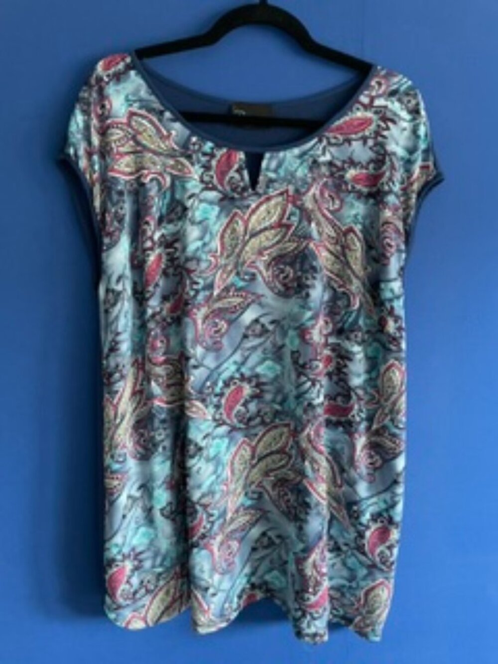Paisley Sleeveless Blouse from Rosegold, Laura Plus - Size 1X